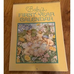 Vtg Current Babys First Year Calendar Keepsake Unisex Unused Undated